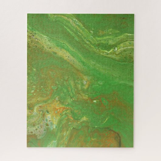 Nashville 2 Zachte Groene Abstracte Puzzel (Verticaal)