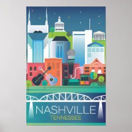 Nashville Afdruk Poster