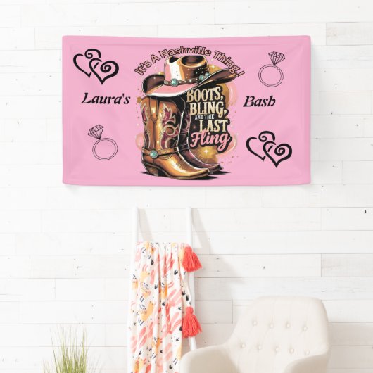 Nashville Afscheidsparty voor de Bruid - Laarzen e Spandoek (Insitu)