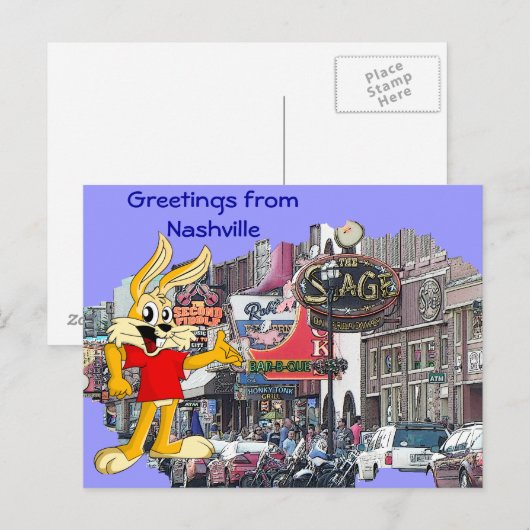 Nashville - ansichtkaart briefkaart (Voorkant / Achterkant)