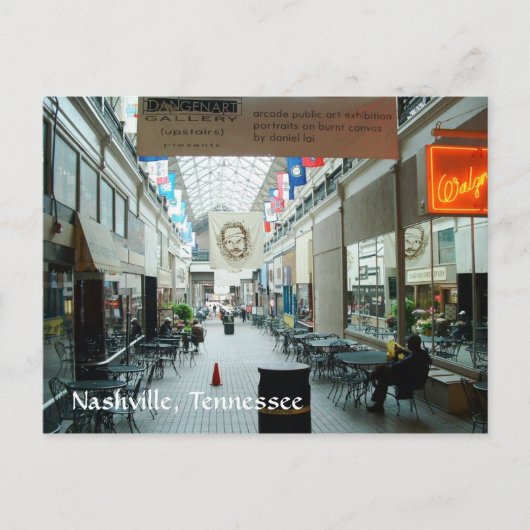 Nashville Arcade Briefkaart (Voorkant)