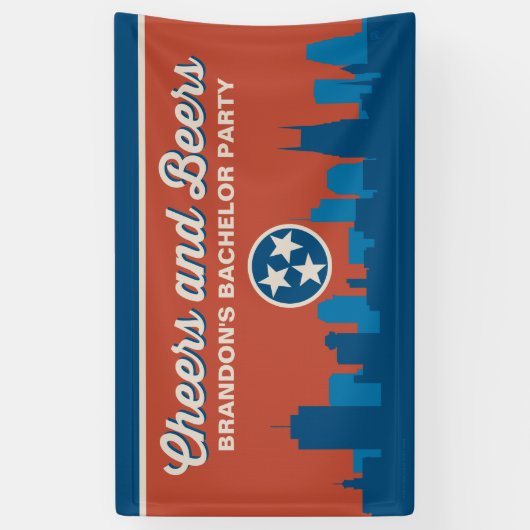Nashville Bachelor Banner (Verticaal)