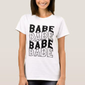 Nashville Bachelorette Bash Bridesmaid Babe Custom T-shirt (Voorkant)