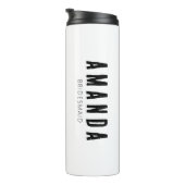 Nashville Bachelorette Boots Booze Besties Aangepa Thermosbeker (Geroteerd rechts)