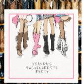 Nashville Bachelorette Hand getrokken Mode Custom Servet