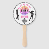 Nashville Bachelorette Koop De Bruid Drink QR Code Handwaaier (Achterkant)