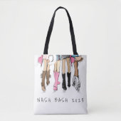 Nashville Bachelorette Mode Cowboylaarzen Aangepas Tote Bag (Voorkant)