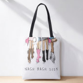 Nashville Bachelorette Mode Cowboylaarzen Aangepas Tote Bag