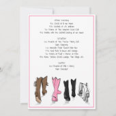 Nashville Bachelorette Mode Weekendprogramma Kaart (Achterkant)