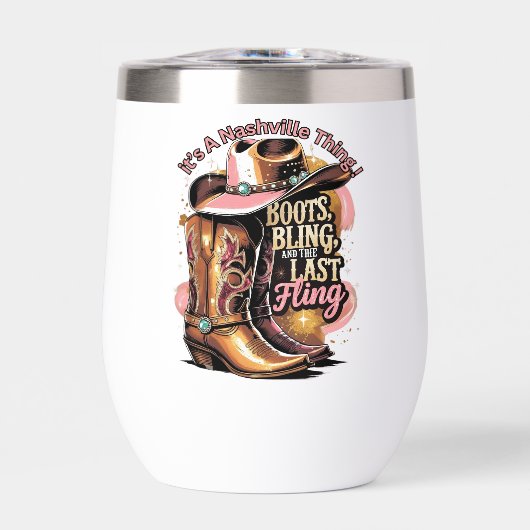 Nashville Bachelorette Party -“Boots, Bling, " (Voorkant)