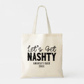 Nashville Bachelorette Party Custom Bridesmaid Tote Bag (Achterkant)