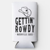 Nashville Bachelorette Party Custom Getting Rowdy Seltzer Blikjeskoeler (Voorkant)