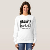 Nashville Bachelorette Party Custom Nashty Bride Trui (Voorkant volledig)