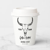 Nashville Bachelorette Party Gettin Hitched Custom Papieren Bekers (Achterkant)