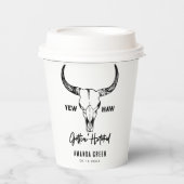 Nashville Bachelorette Party Gettin Hitched Custom Papieren Bekers (Voorkant)