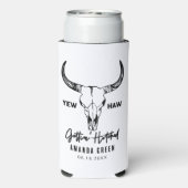 Nashville Bachelorette Party Gettin Hitched Custom Seltzer Blikjeskoeler (Seltzer Achterkant)