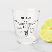 Nashville Bachelorette Party Gettin Hitched Custom Shot Glas (Voorkant)