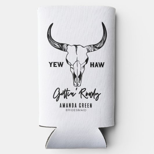 Nashville Bachelorette Party Gettin Rowdy Custom Seltzer Blikjeskoeler (Achterkant)