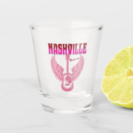 nashville bachelorette party pink guitar shot glas