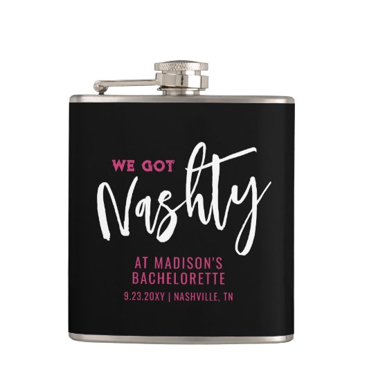 Nashville Bachelorette Persoonlijke Favor Heupfles (Voorkant)