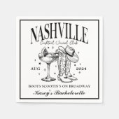 Nashville Bachelorette Rodeo Cocktail Servet (Voorkant)