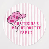 Nashville Bachelorette Rodeo Weekend Labels (Design 1)