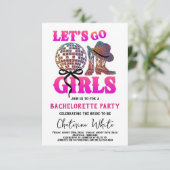 Nashville Bachelorette Rodeo Weekend RSVP Kaartje (Staand voorkant)