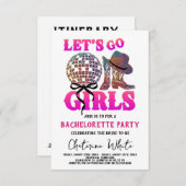 Nashville Bachelorette Rodeo Weekend RSVP Kaartje (Voorkant / Achterkant)