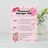 Nashville Bachelorette scavenger foto jacht spel Kaart (Staand voorkant)