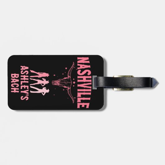 Nashville Bachelorette vorige week in Nash Cowgirl Bagagelabel (Achterkant horizontaal)