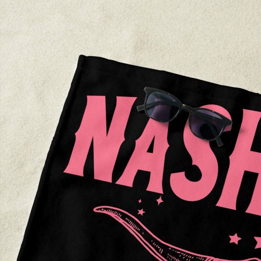 Nashville Bachelorette vorige week in Nash Cowgirl Strandlaken (In situ)