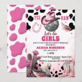 Nashville Bachelorette Weekend Party Uitnodiging (Voorkant / Achterkant)