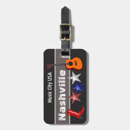 Nashville - bagagelabel (Voorkant verticaal)