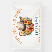 Nashville Bash Bachelorette-feestje Spandoek (Verticaal)