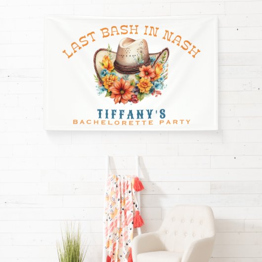 Nashville Bash Bachelorette-feestje Spandoek (Insitu)