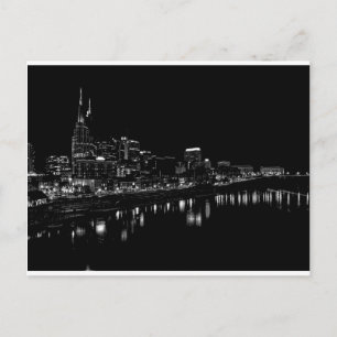 Nashville bij nacht briefkaart