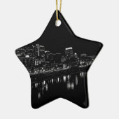 Nashville bij nacht keramisch ornament (Links)