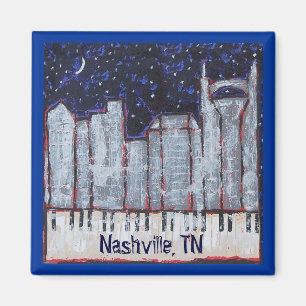 Nashville bij nacht magnet