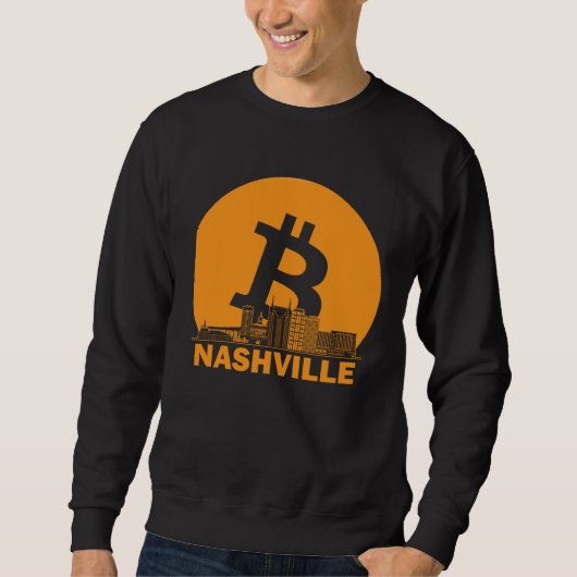 Nashville Bitcoin Maximalist  Bitcoin Nashville Sk Trui (Voorkant)