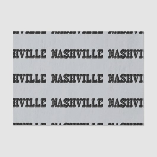 Nashville Black Block Tissuepapier (Voorkant)