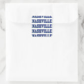 Nashville Blue Block Vierkante Sticker (Tas)