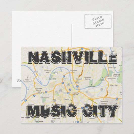 Nashville Briefkaart (Voorkant / Achterkant)