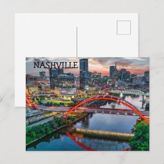 NASHVILLE BRIEFKAART (Voorkant / Achterkant)