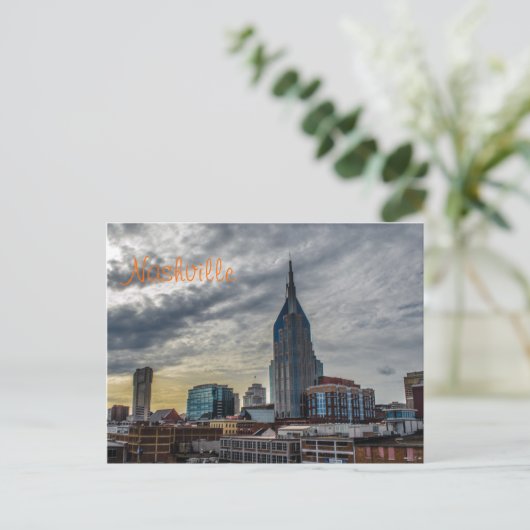 Nashville Briefkaart met tekst (Staand voorkant)