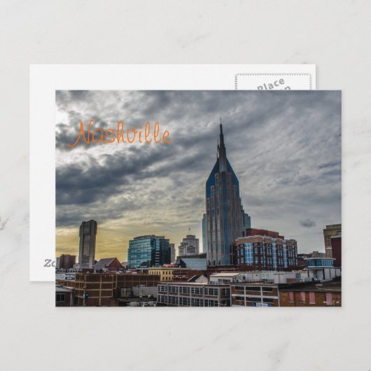 Nashville Briefkaart met tekst (Voorkant / Achterkant)