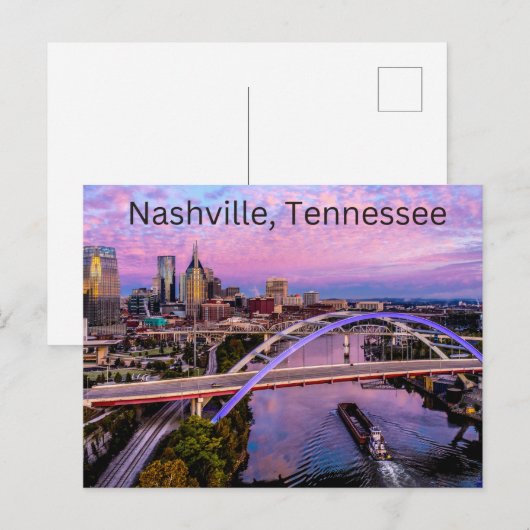 Nashville, Briefkaart Tennessee (Voorkant / Achterkant)