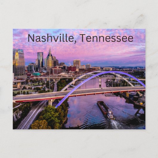Nashville, Briefkaart Tennessee (Voorkant)