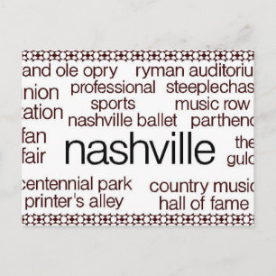 Nashville Brown Briefkaart