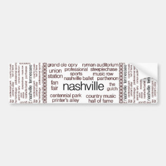 Nashville Brown Bumpersticker