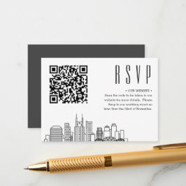 Nashville Bruiloft Deco Stijl | Evenement RSVP Informatiekaartje
